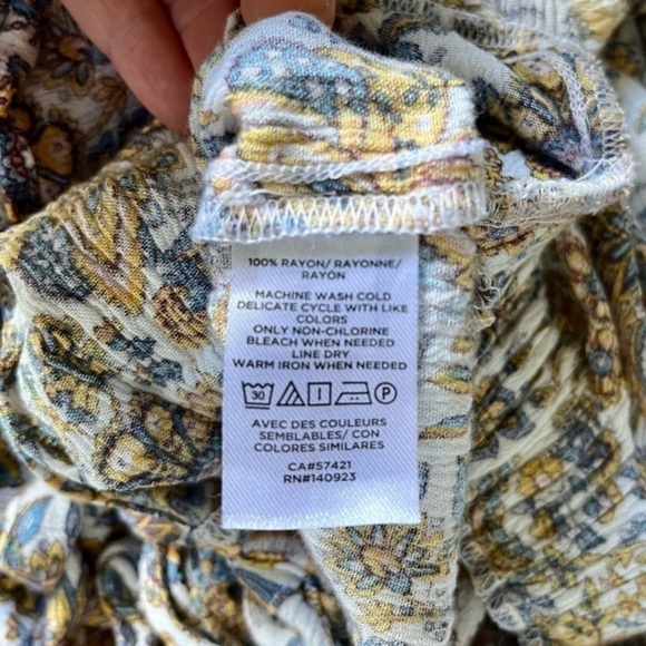 LOFT BEACH PAISLEY TIE FRONT ROMPER - Picture 5 of 6